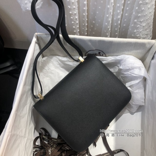 Hermes空姐包 愛馬仕Constance方胖子半手工 Epsom掌紋小牛進口皮 Hermes單肩斜挎包  tdh2089